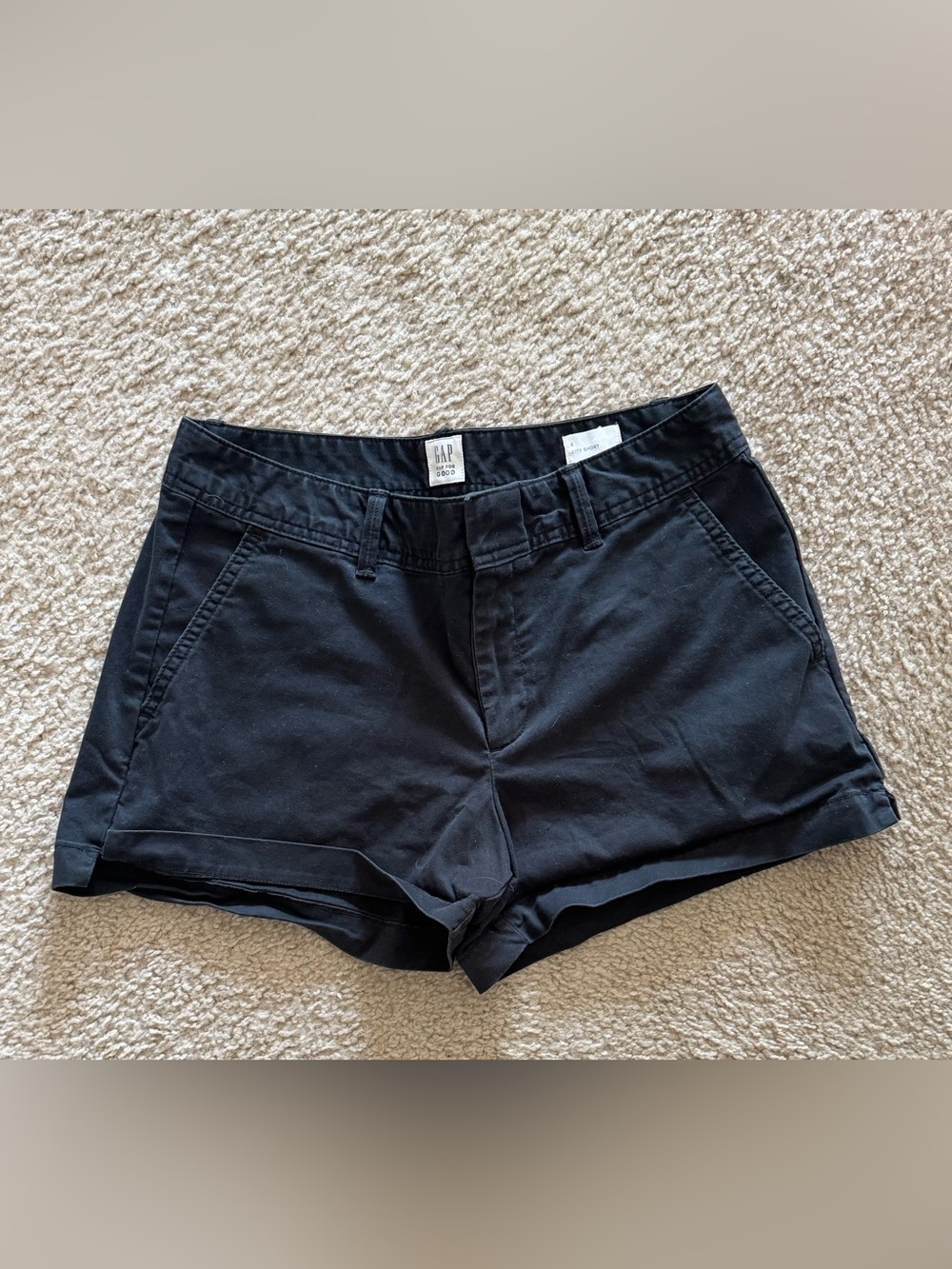 GAP Black Women's Casual Chino City Shorts size 4